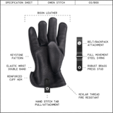B100 Bison Leather Gloves