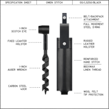 LS250 Bushcraft Auger Wrench